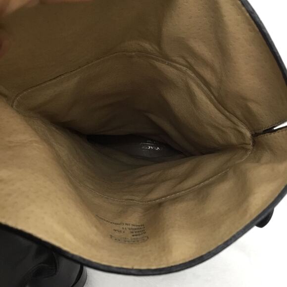 COACH Boots Women's Black Leather Joele Buckle Riding Shoes Tall Sz 7.5 - Picture 9 of 9